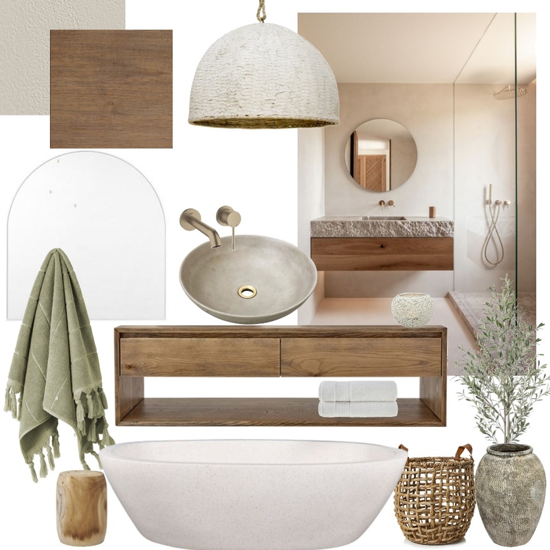 Mediterranean Bathroom Mood Board by Nicole Frelingos on Style Sourcebook