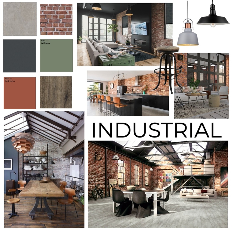 INDUSTRIAL Mood Board by Olivia Bevan on Style Sourcebook