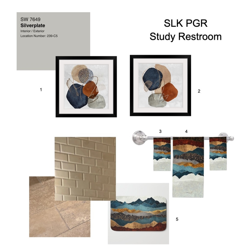 SLK PGR Study Restroom Mood Board by KathyOverton on Style Sourcebook