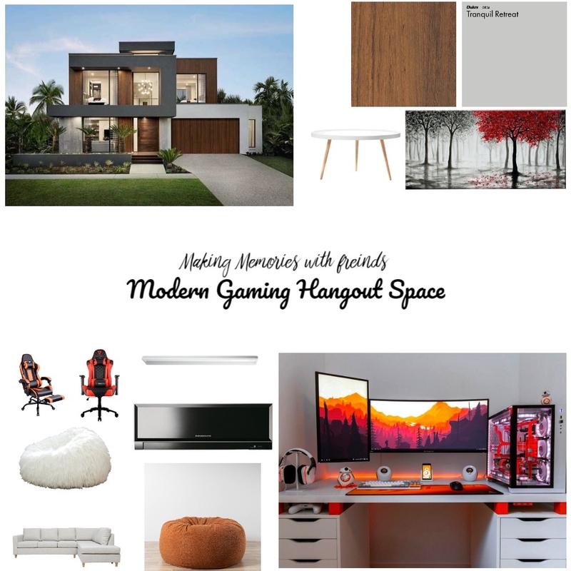 Modern gaming mood board Mood Board by Matuz on Style Sourcebook