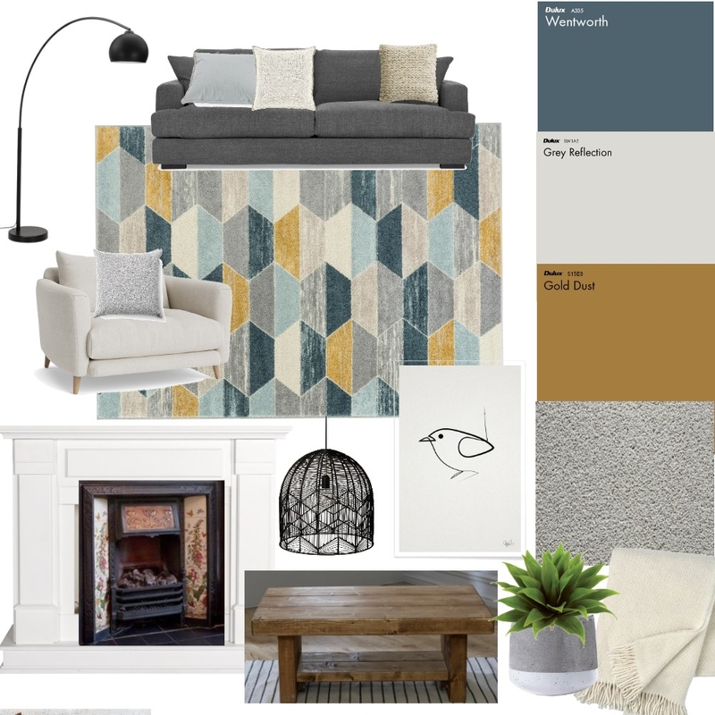 Living Room Geometric Mood Board by emma_kate on Style Sourcebook