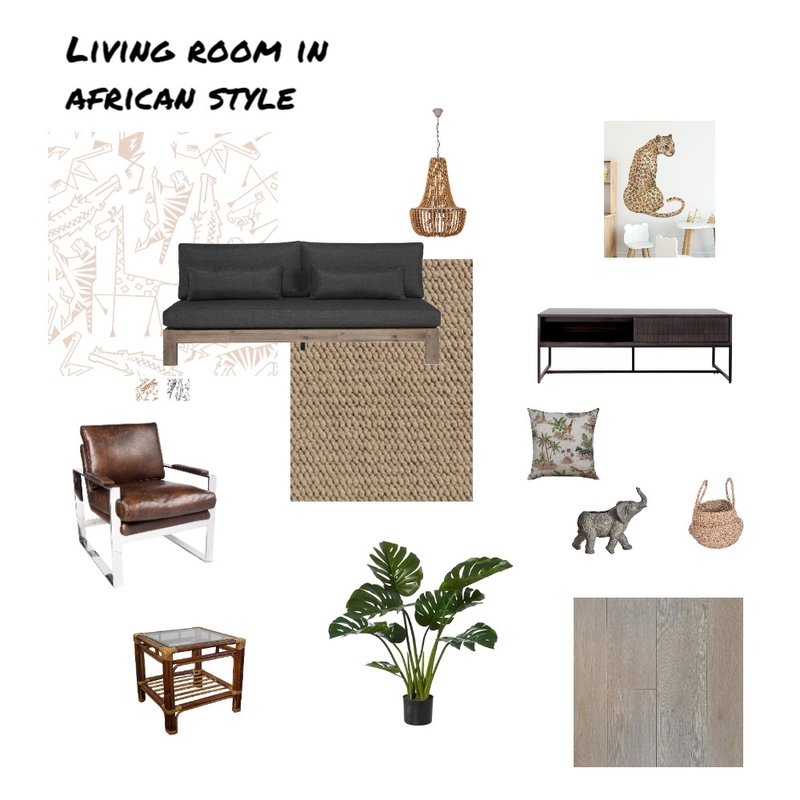 Livingroom in african style Mood Board by SKurkela on Style Sourcebook