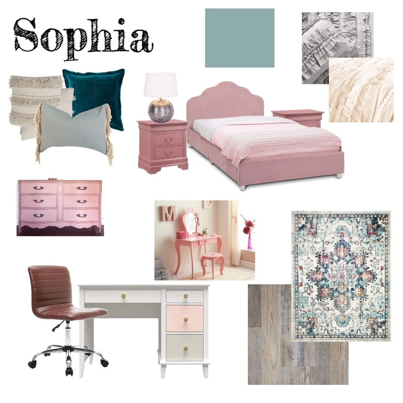 Sophia's Room Mood Board by Mary Helen Uplifting Designs on Style Sourcebook