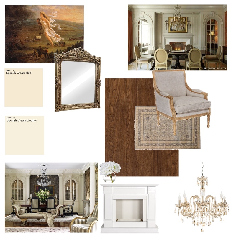 American Colonial Mood Board by bekbatham on Style Sourcebook