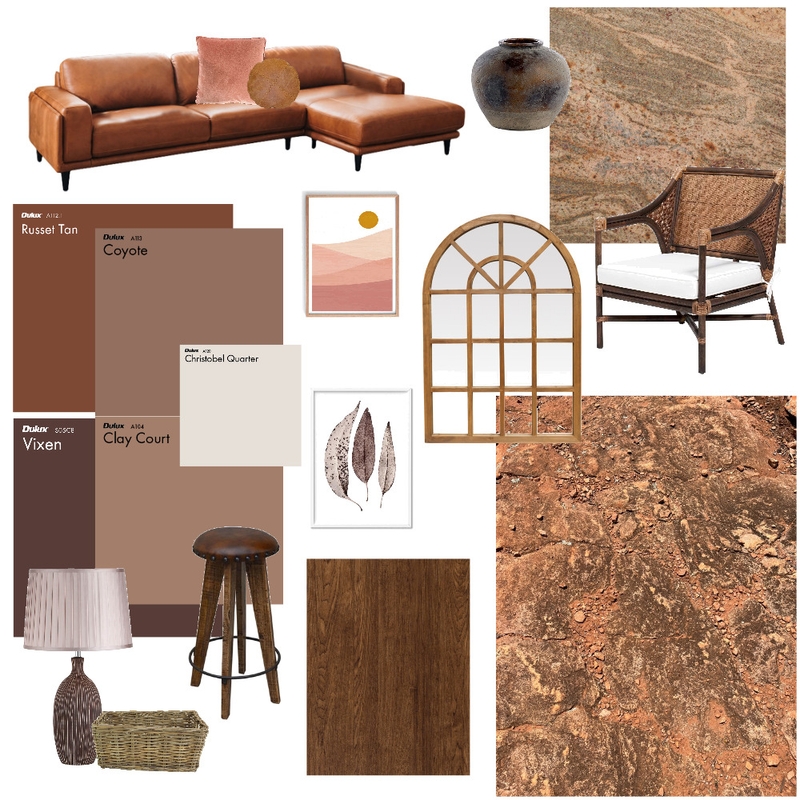 Red Earth Mood Board by lauriexxoo on Style Sourcebook