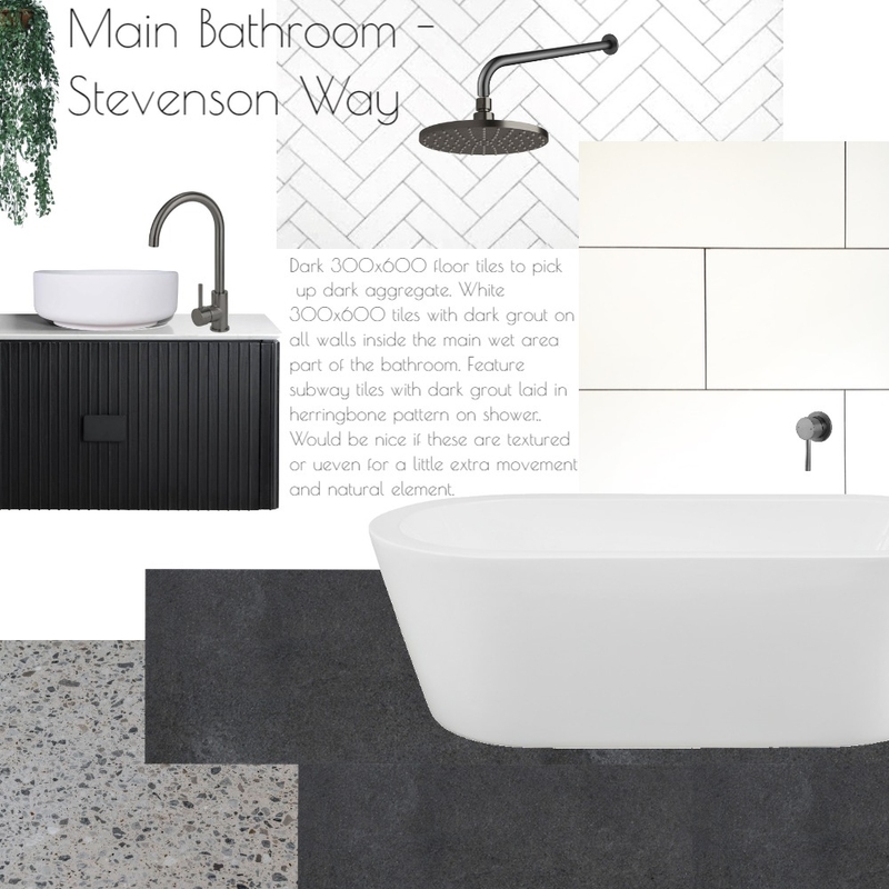 Stevenson Way - Main Bathroom Mood Board by Holm & Wood. on Style Sourcebook