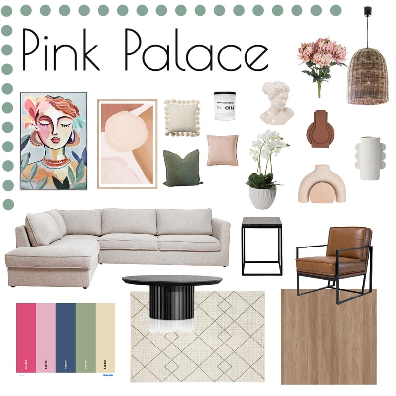 Pink Palace Mood Board by Annabel Radutiu on Style Sourcebook