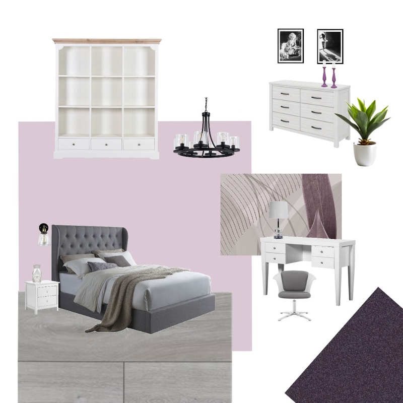 Purple bedroom Mood Board by Lidiya K. on Style Sourcebook