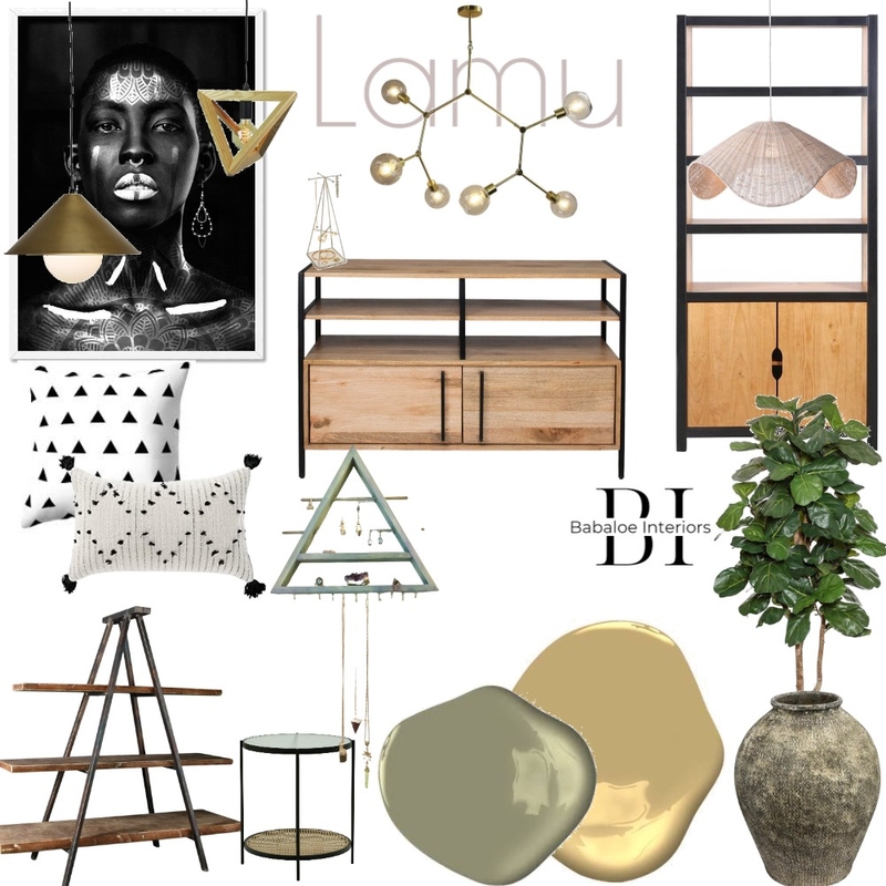 Afro Chic vibe Mood Board by Babaloe Interiors on Style Sourcebook