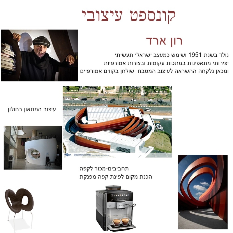 קונספט עיצובי רון ארד Mood Board by bluma nusboim on Style Sourcebook