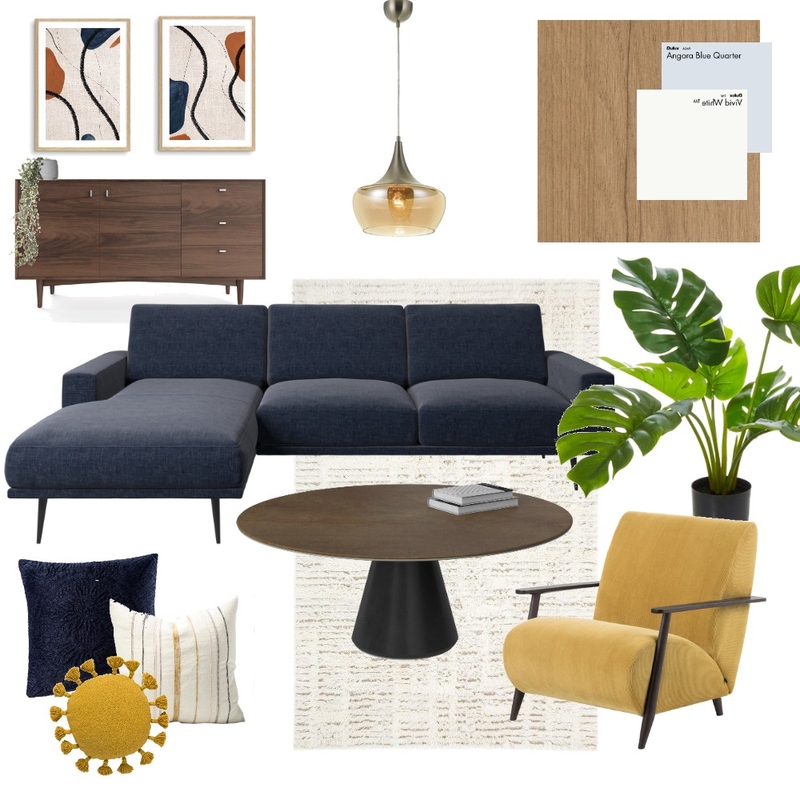 Midcentury Mood Board Mood Board by mariamacc on Style Sourcebook