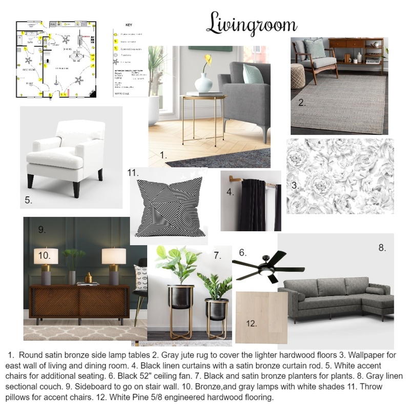 Project 9 Livingroom Mood Board by MankinMarianne on Style Sourcebook