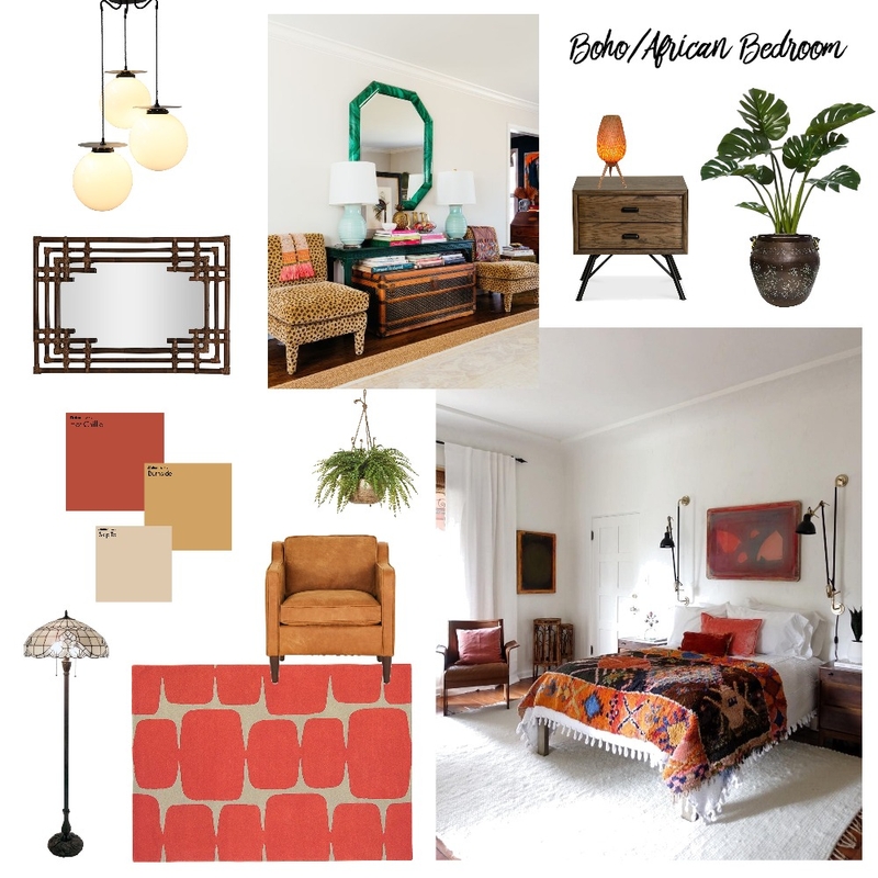 Boho/African Bedroom Mood Board by Ciara Kelly on Style Sourcebook