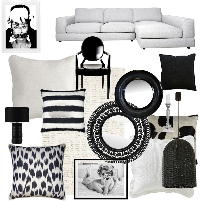 Black & White Mood Board by ELEDA DESIGN Interiors on Style Sourcebook