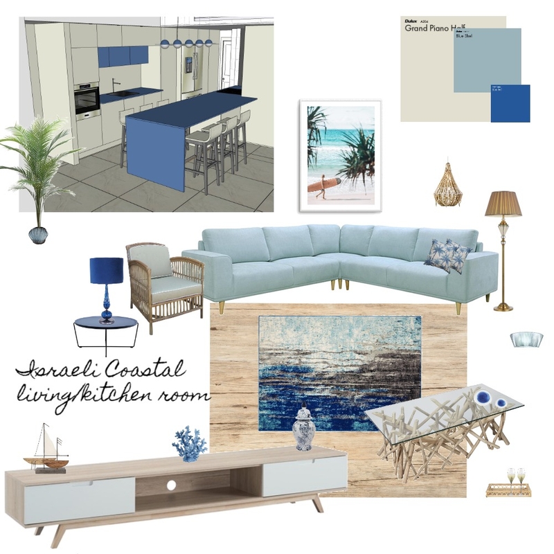 Israeli Coastal open living / kitchen room Mood Board by Bela on Style Sourcebook