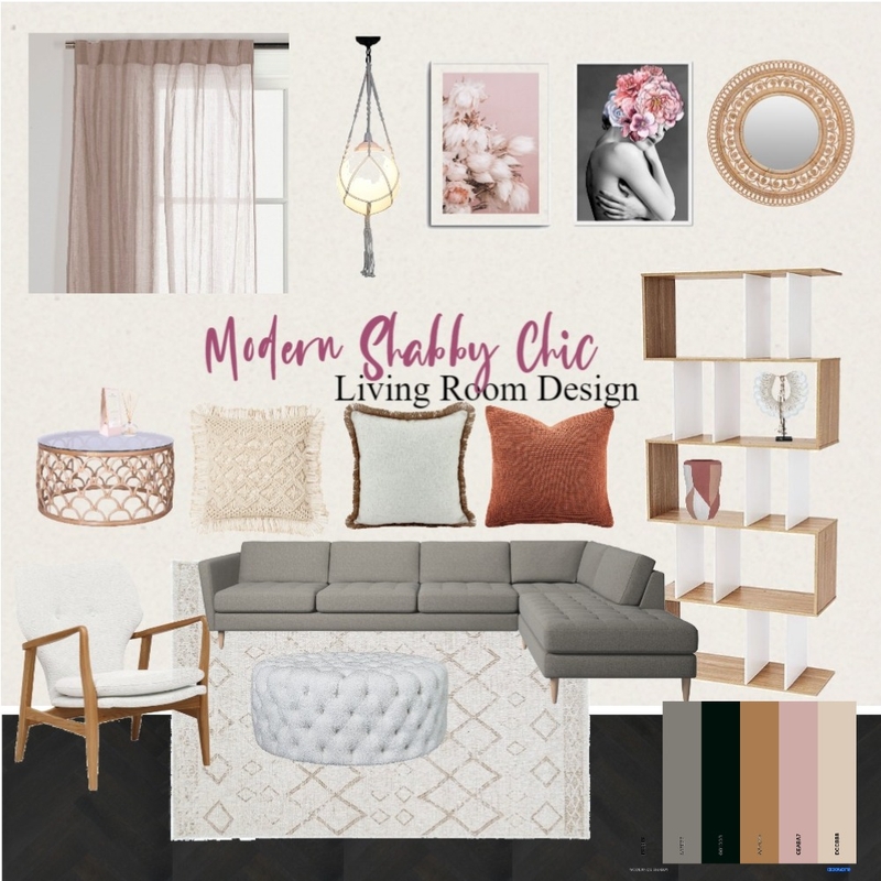 Modernized Shabby Chic Design Mood Board by pressy on Style Sourcebook