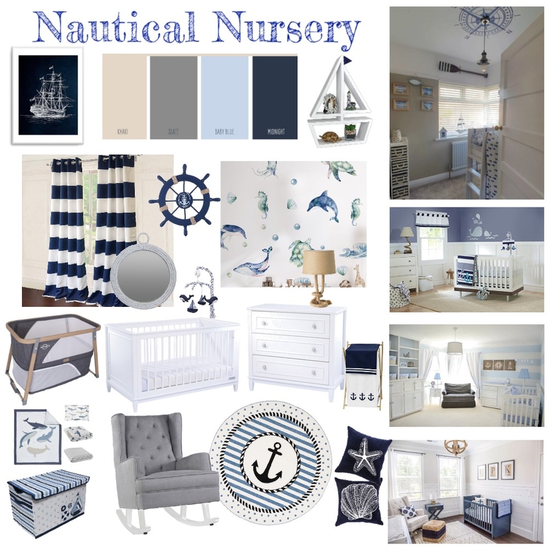 nautical nursery Mood Board by likeaqueen on Style Sourcebook