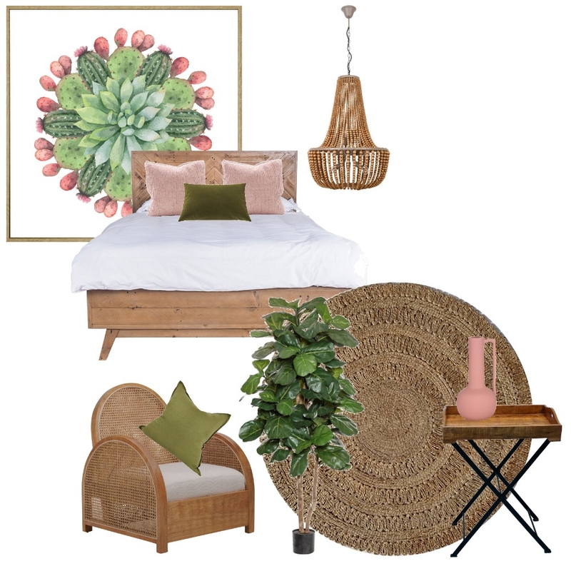 Pink/Green Bedroom Mood Board by Poppy on Style Sourcebook