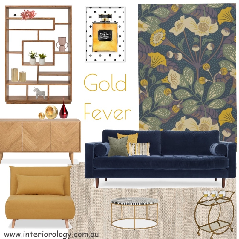 Lounge Lovers Golden 1970s Entry Mood Board by interiorology on Style Sourcebook