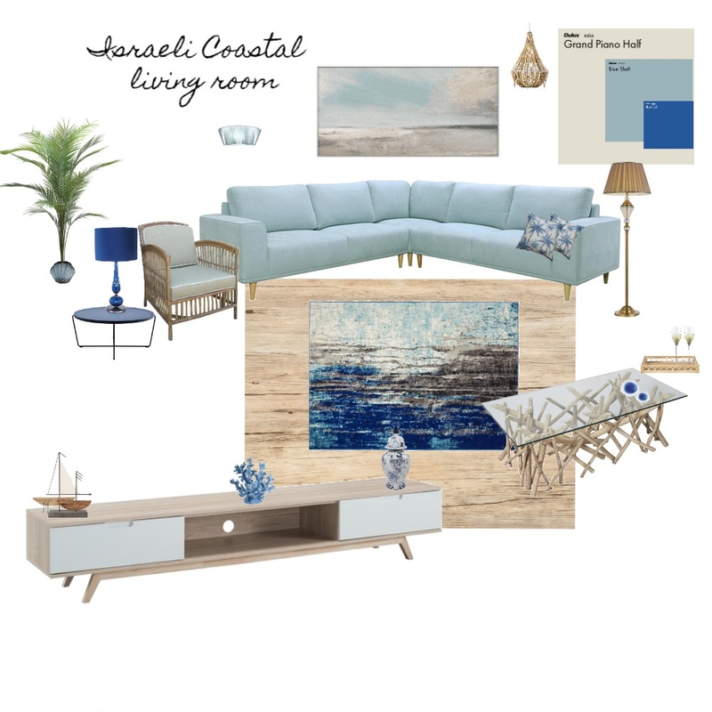 Israeli Coastal living room Mood Board by Bela on Style Sourcebook