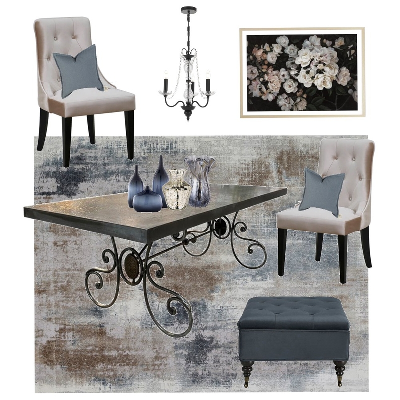 The Blues Dining Mood Board by creative grace interiors on Style Sourcebook