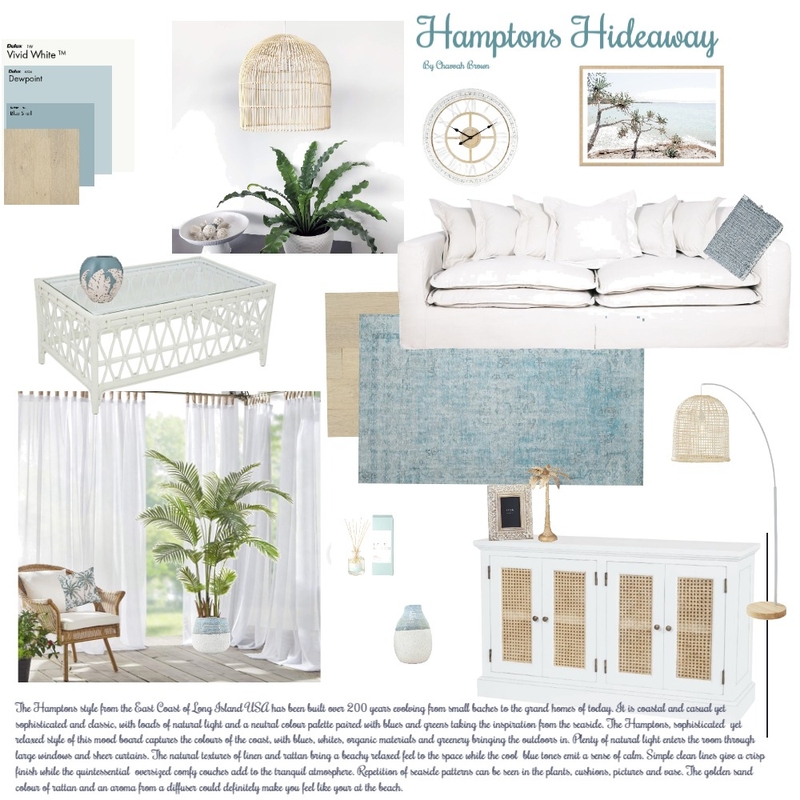 Hamptons Hideaway Mood Board by Chavvah on Style Sourcebook