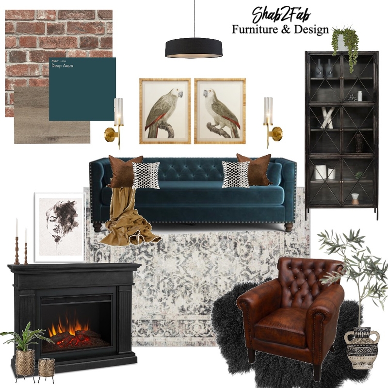 Moody Den Mood Board by Shab2Fab on Style Sourcebook