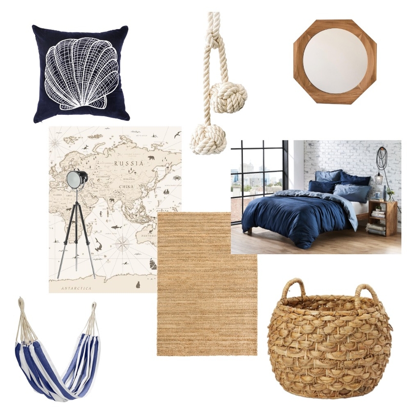 Nautical Bedroom Mood Board by mallovespillows#1 on Style Sourcebook