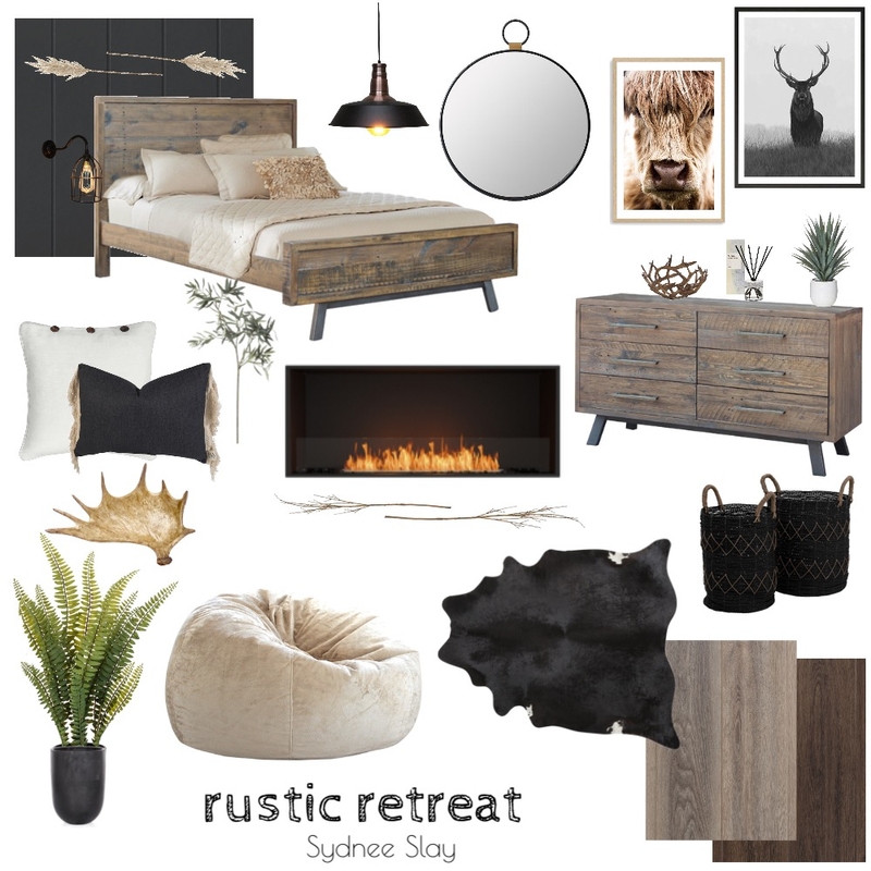 Rustic retreat Mood Board by sydneeslay1 on Style Sourcebook