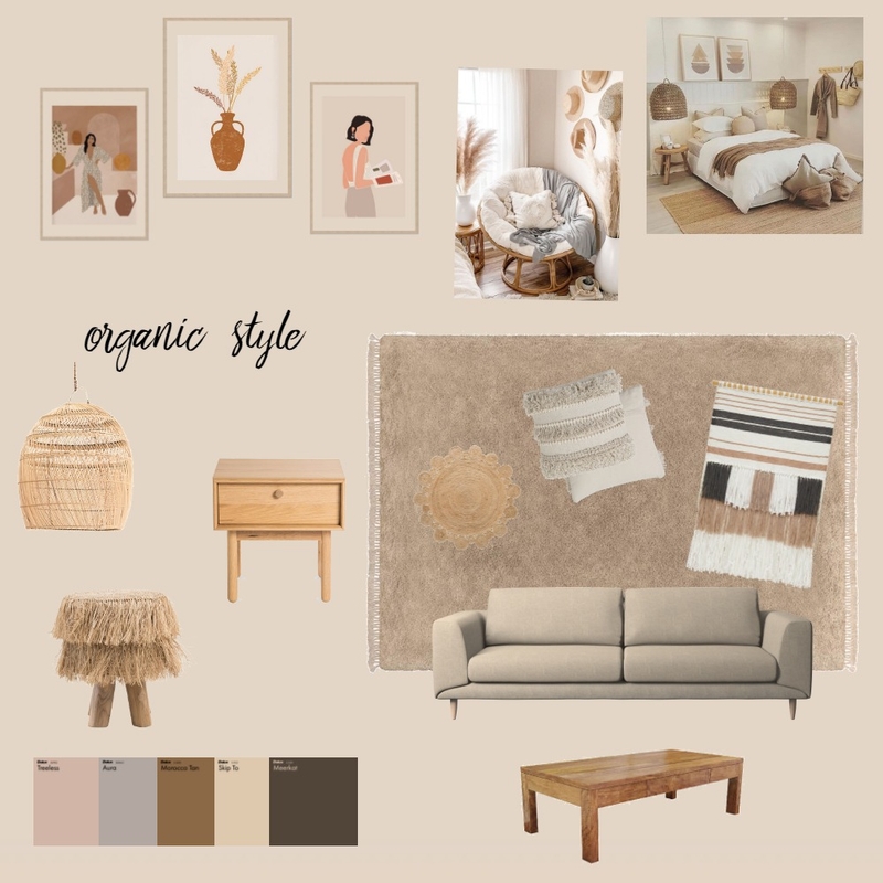 Organic modern style Mood Board by zyalfiqah on Style Sourcebook