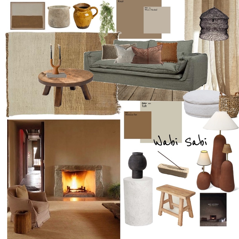 Wabi Sabi living room Mood Board by ellieashton on Style Sourcebook