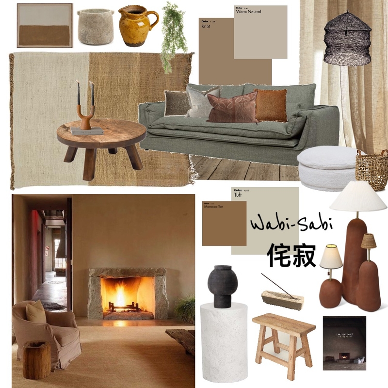 Wabi-Sabi Final Mood Board by ellieashton on Style Sourcebook