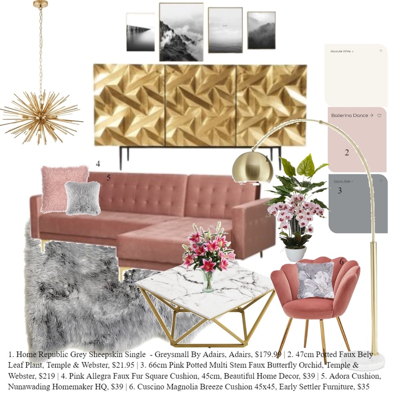 Living Room Mood Board Mood Board by Aileen Andrews Interiors on Style Sourcebook