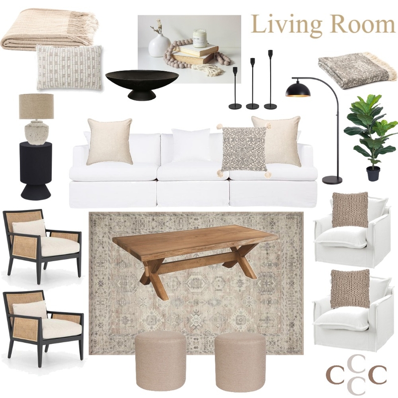 Kirby - Living Room Option 1 Mood Board by Sarah Beairsto on Style Sourcebook