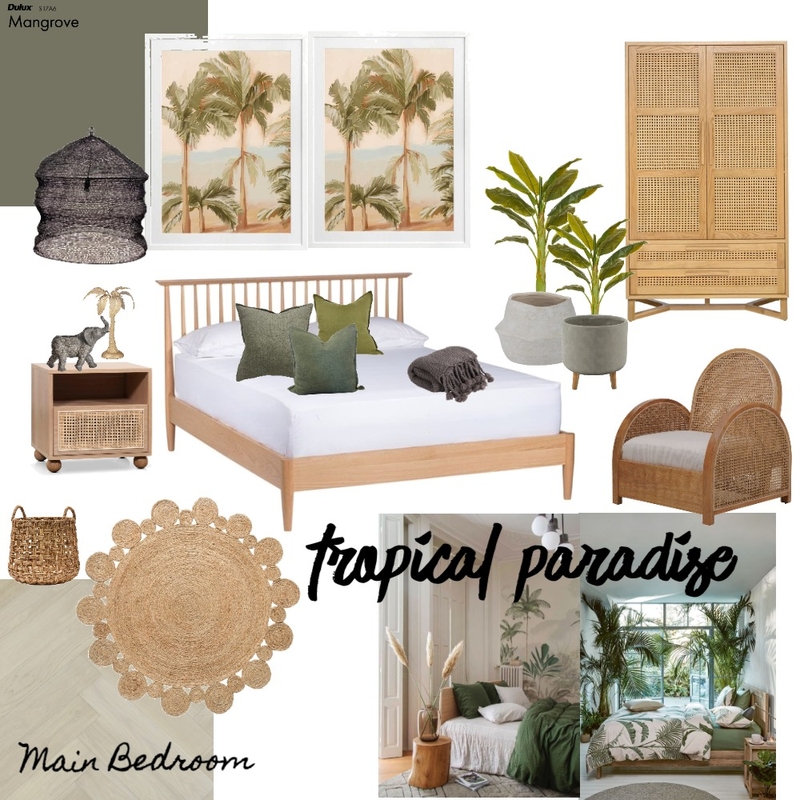 Tropical Paradise Main Bed Mood Board by Hannah Pride on Style Sourcebook