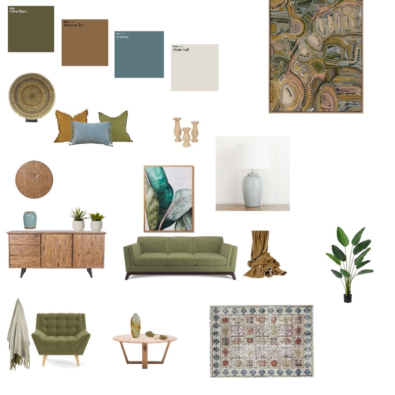 green blue Mood Board by debra galura on Style Sourcebook