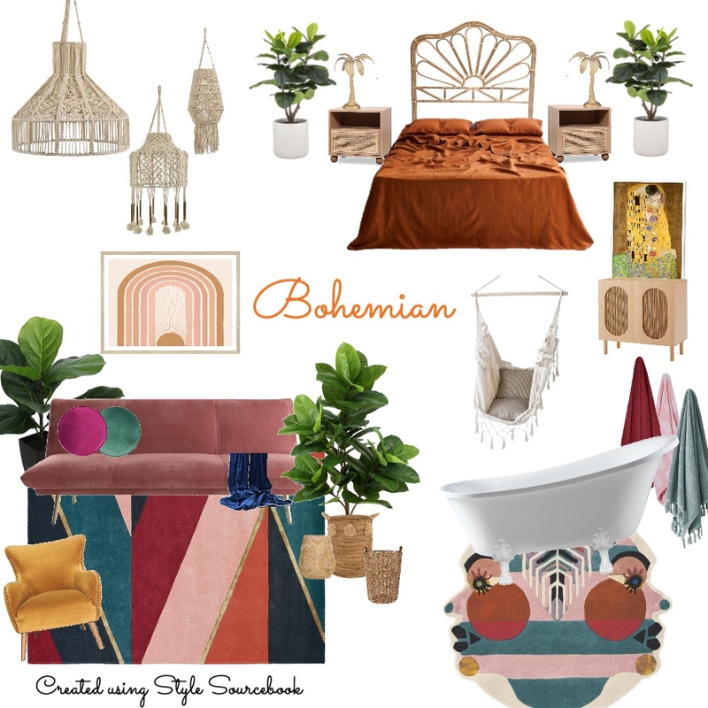 Bohemian Mood Board by morganbeame on Style Sourcebook