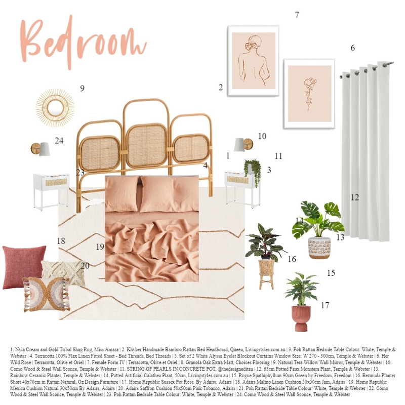 Bedroom Mood Board by Anna Fernandes on Style Sourcebook