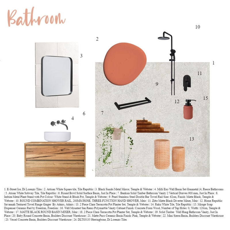 Bathroom Mood Board by Anna Fernandes on Style Sourcebook