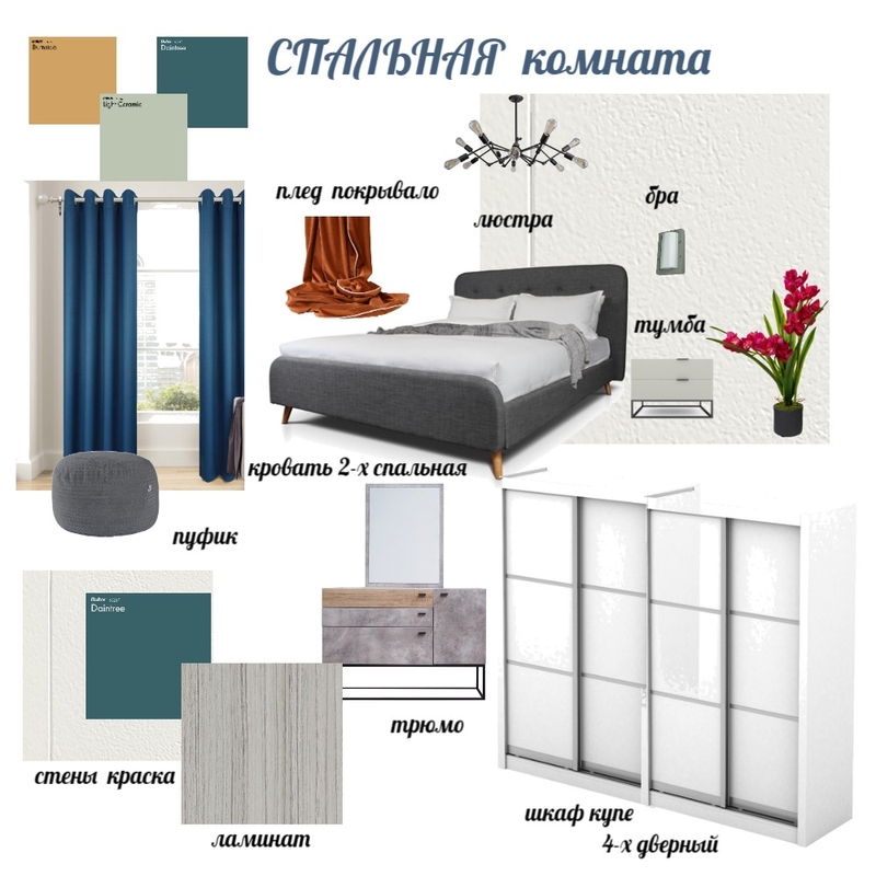 Спальня ЛОФТ Mood Board by Оксана Ч on Style Sourcebook