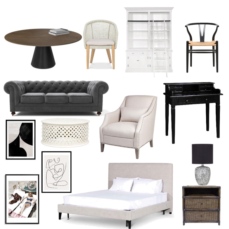 Modern French Mood Board by Claramedina94 on Style Sourcebook