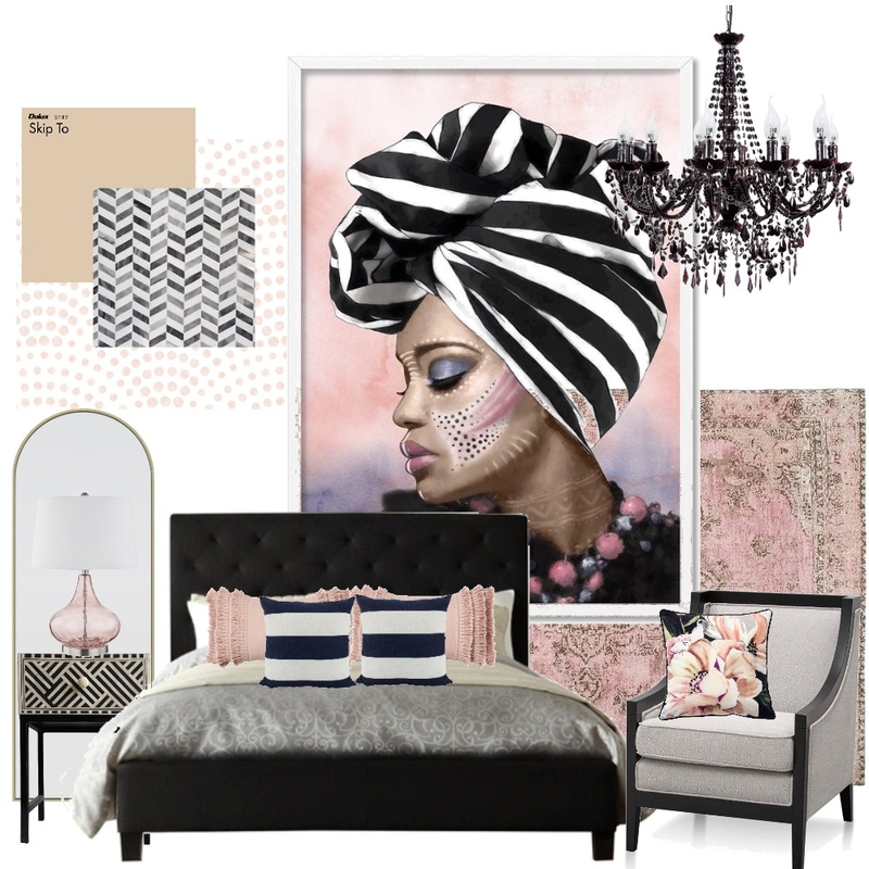 pink lady bedroom Mood Board by aeshaosman on Style Sourcebook