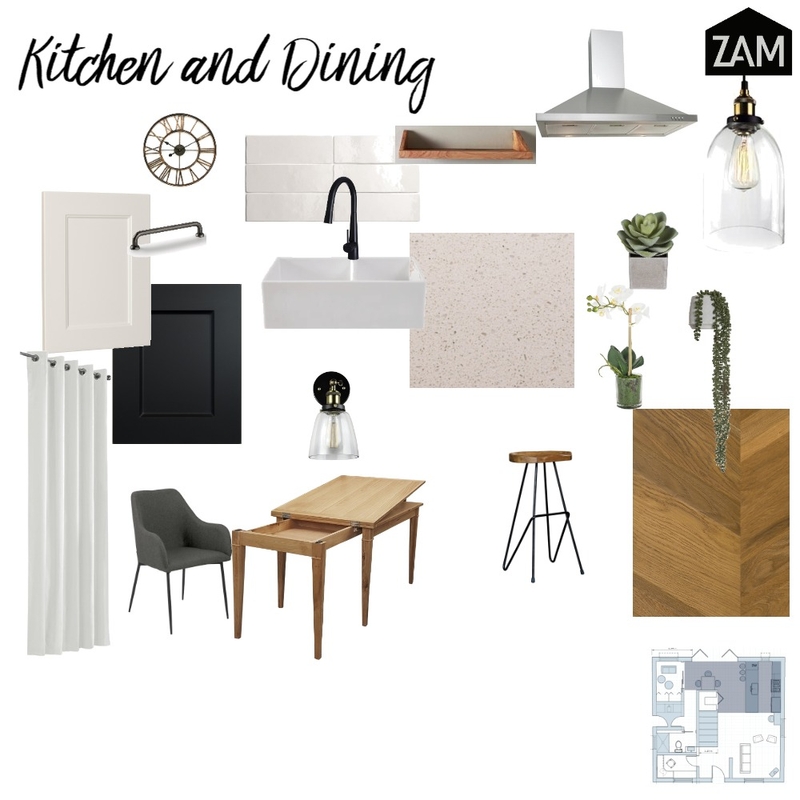 Module 9 Kitchen Mood Board by ZAMinteriors on Style Sourcebook