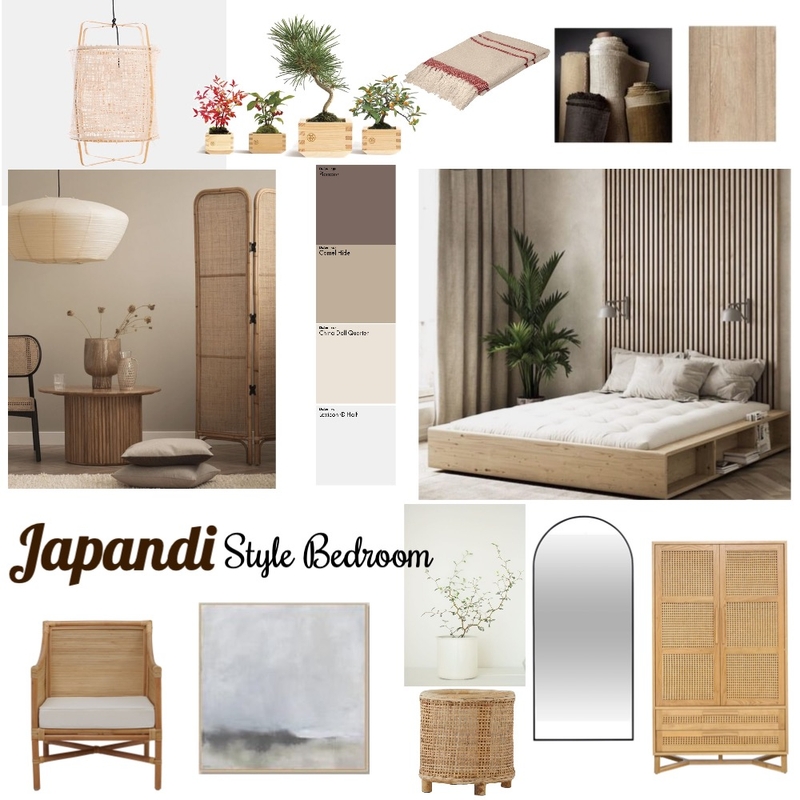 Japandi style bedroom Mood Board by Anastasiia Kosiuk on Style Sourcebook