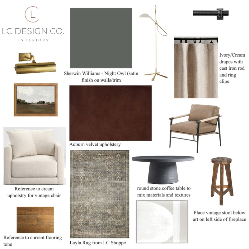 Rebeccalivingroomconcept Mood Board by LC Design Co. on Style Sourcebook