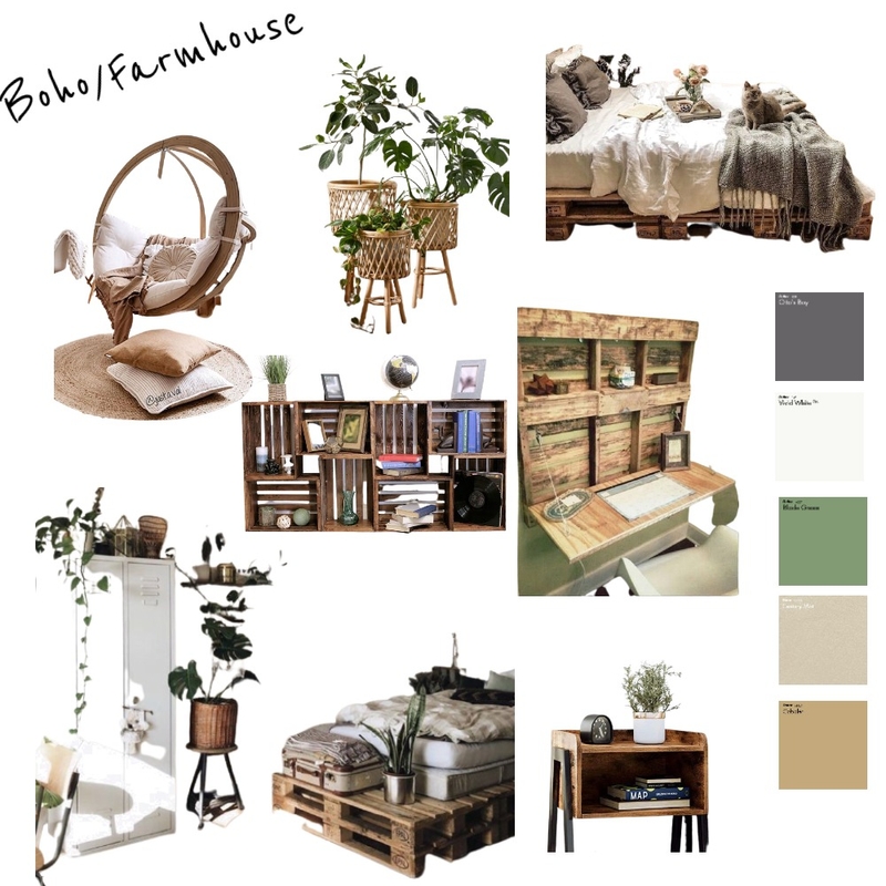 Cozy Farmhouse/Boho Mood Board by Emily Kihlberg on Style Sourcebook