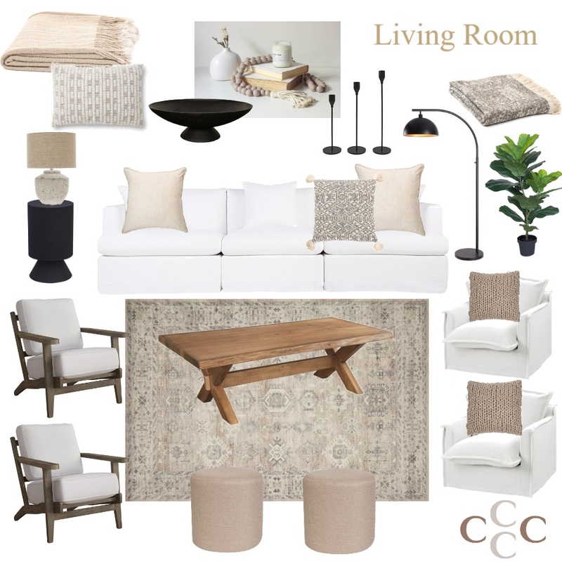 Kirby - Living Room Option 1 Mood Board by Sarah Beairsto on Style Sourcebook