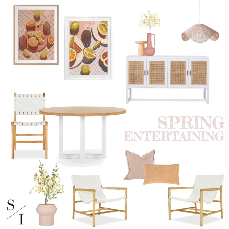 Spring Entertaining Mood Board by Studio Isabella on Style Sourcebook