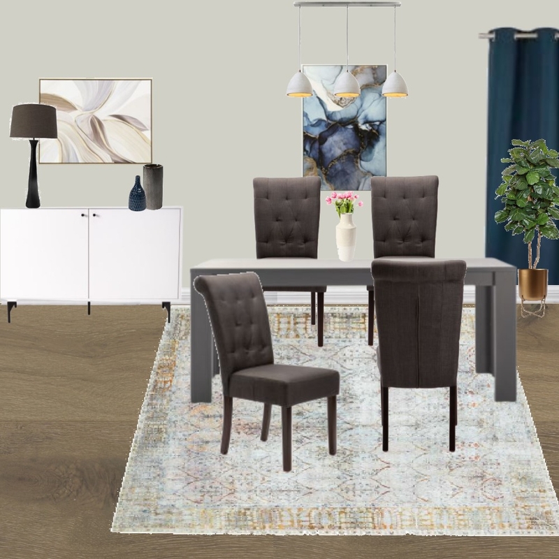 D4 - DINING ROOM TRANSITIONAL BLUE Mood Board by Taryn on Style Sourcebook