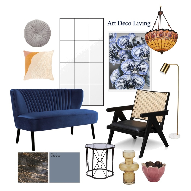 Art Deco Living Mood Board by Alexandra Pace on Style Sourcebook